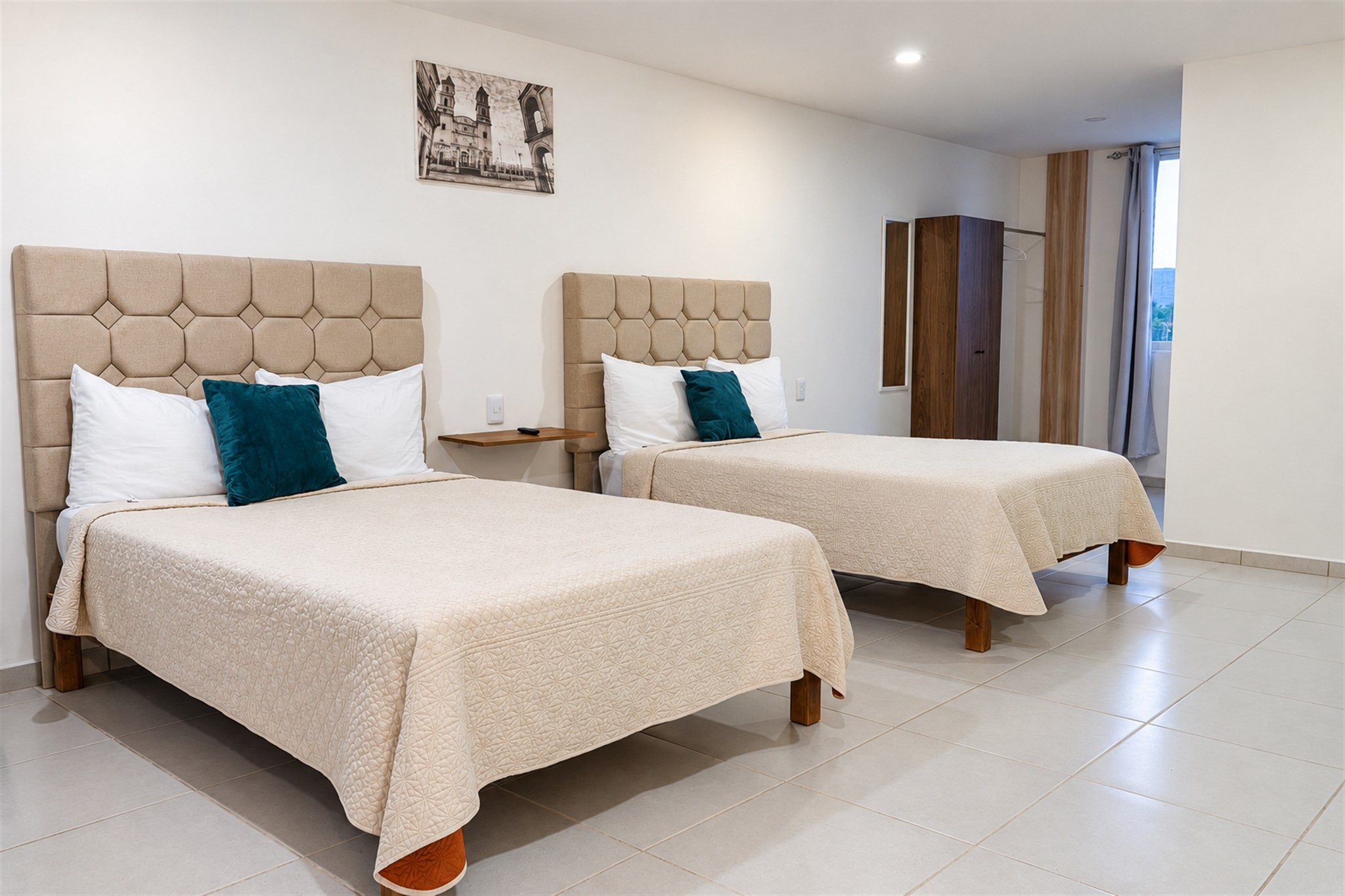 Habitación con dos camas