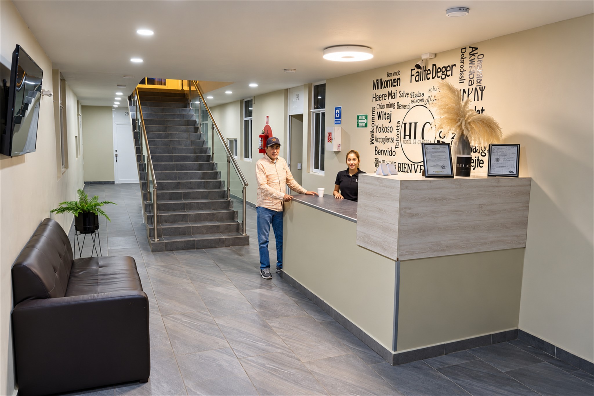 Recepción del hotel